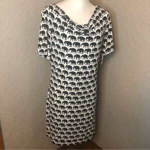 Hatley Elephant dress M black white very good condition